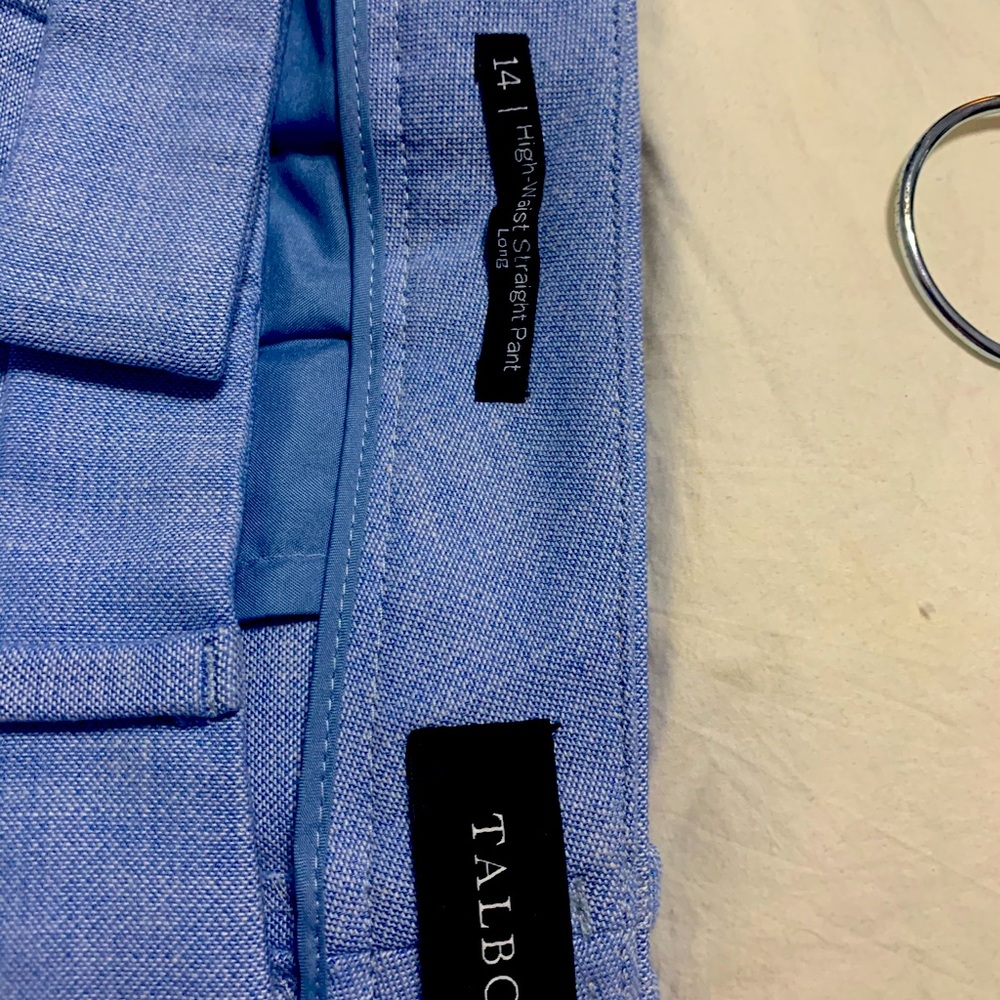 Talbots high waist straight leg pant tall 14